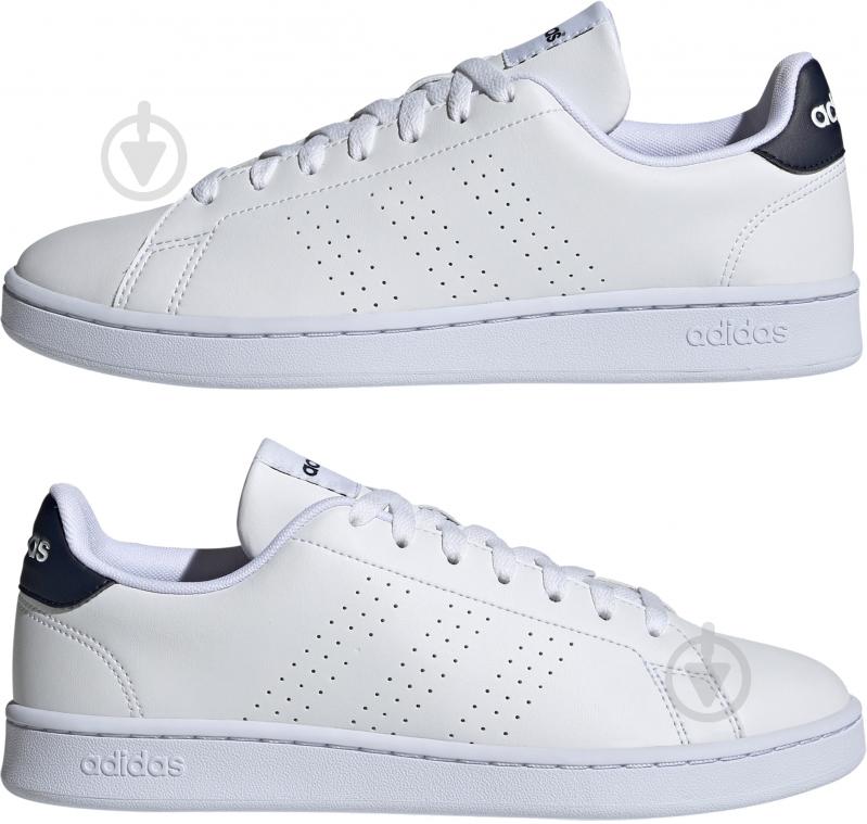 Кросівки чоловічі демісезонні Adidas ADVANTAGE GZ5299 р.43 1/3 білі - фото 5