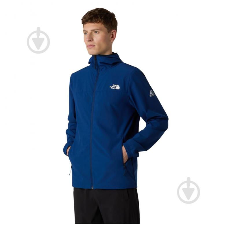 Куртка THE NORTH FACE M MOUNTAIN ATHLETICS HOODED WIND JACKET NF0A8BP1D1R1 р.S блакитна - фото 1