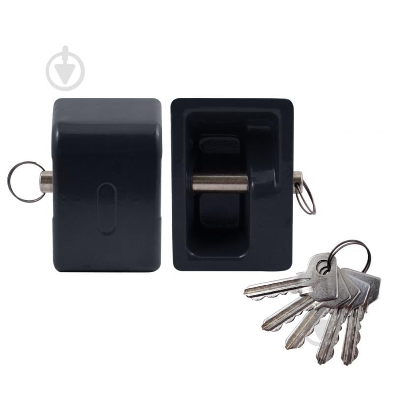 Дверной замок входной Comit CT-AL-C серый - фото 1