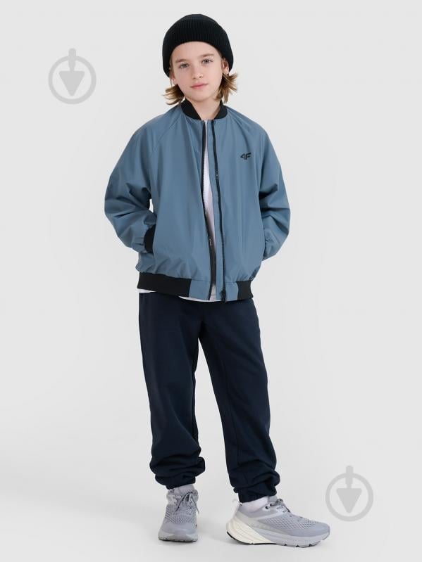 Бомбер для мальчиков 4F JACKET M186 4FJWSS25TJACM186-32S р.122 синий - фото 4