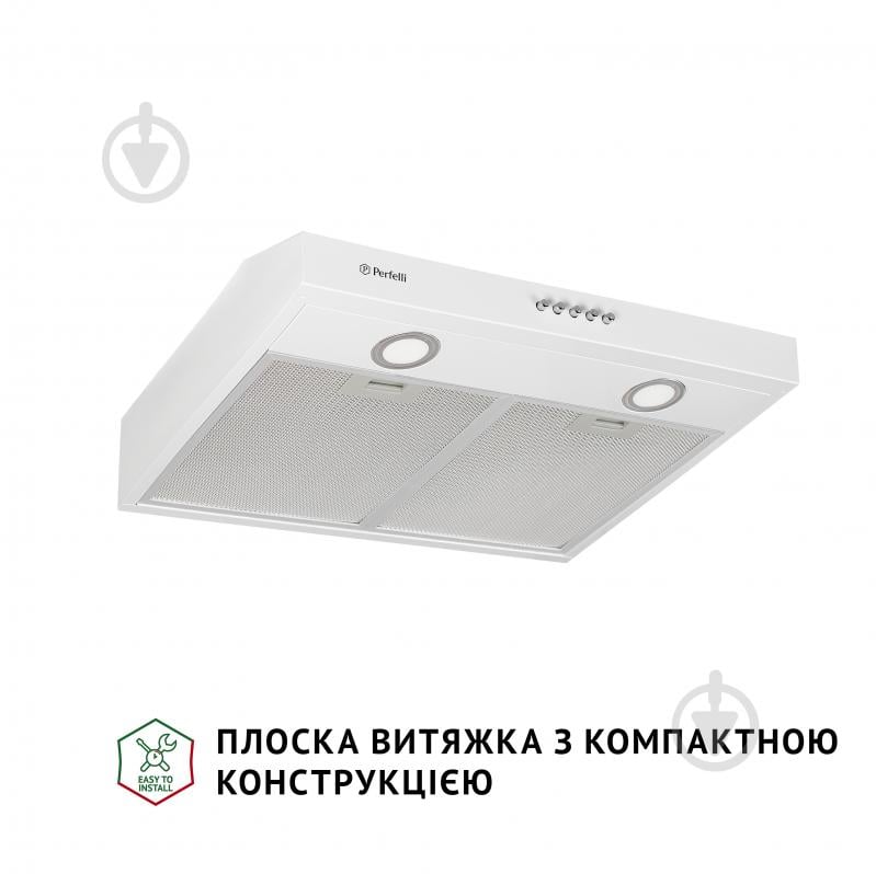 ВИТРИНА! Вытяжка Perfelli PL 5002 W LED плоская - фото 2 ВИТРИНА! Вытяжка Perfelli PL 5002 W LED плоская - фото 2