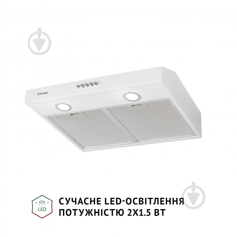 ВИТРИНА! Вытяжка Perfelli PL 5002 W LED плоская - фото 3 ВИТРИНА! Вытяжка Perfelli PL 5002 W LED плоская - фото 3