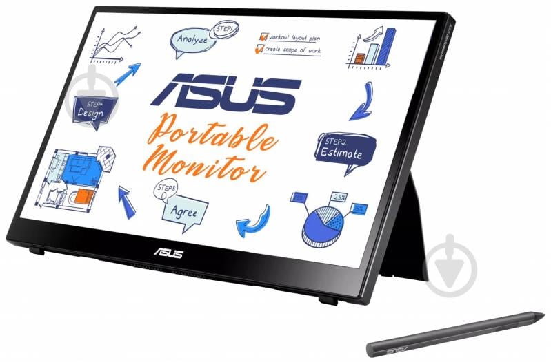 Монитор Asus ZenScreen Ink MB14AHD портативный 14" (90LM063V-B01170) - фото 1