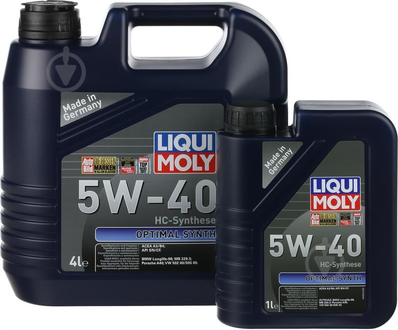 Моторне мастило Liqui Moly Optimal Synth 5W-40 5 л (2246) - фото 1