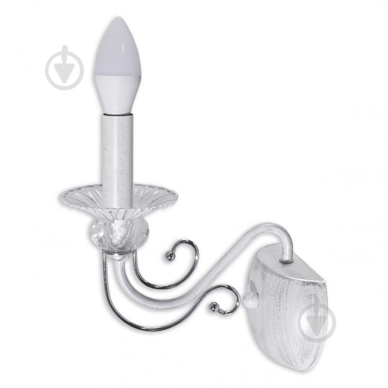 Бра Hopfen Main CR-WT 1x60 Вт E14 белый - фото 1