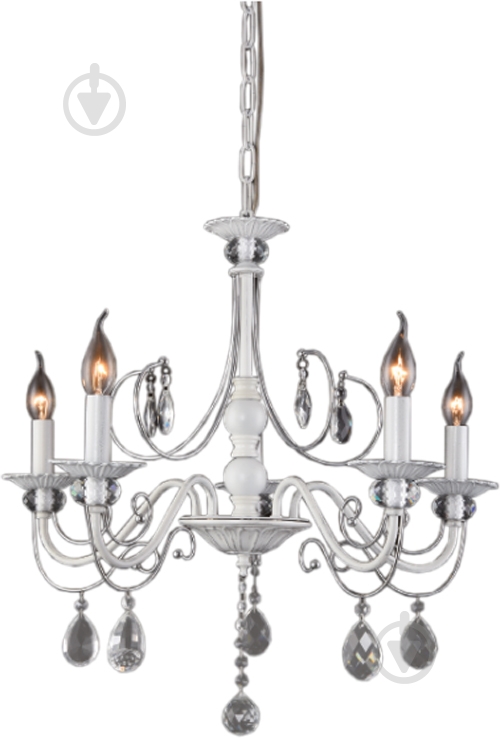 Люстра потолочная Hopfen Main 6x60 Вт E14 хром - фото 1