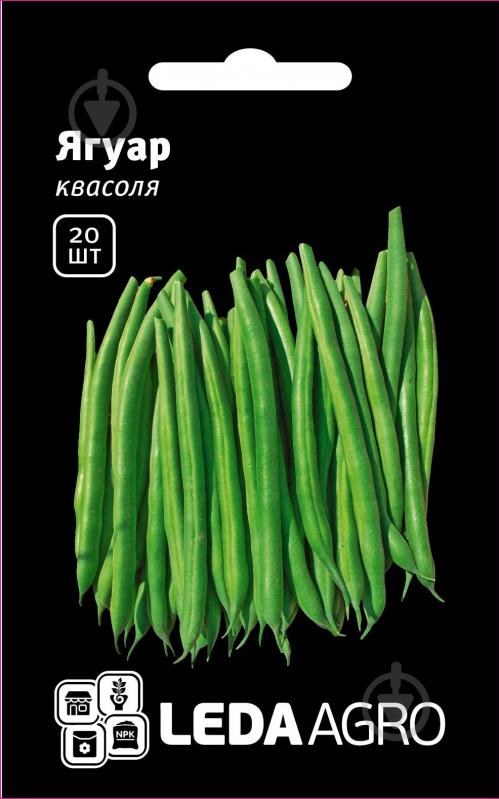 Насіння LedaAgro квасоля спаржева Ягуар 20 шт. (4820119797884) - фото 1