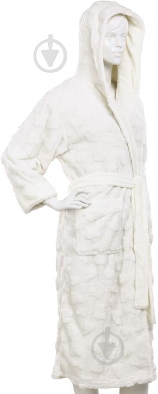 Набор La Nuit халат женский с капюшоном и носками Geneve р. L айвори - фото 2 Набор La Nuit халат женский с капюшоном и носками Geneve р. L айвори - фото 2