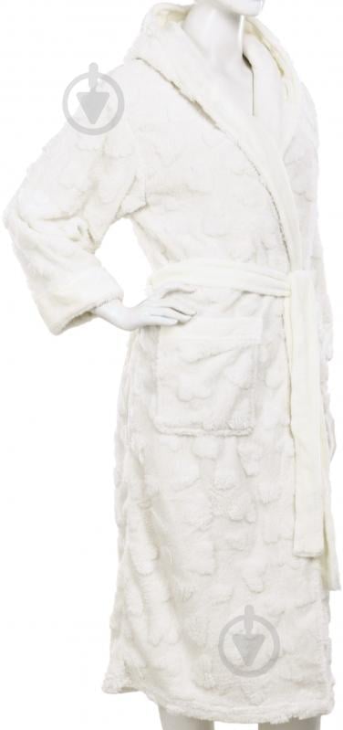 Набор La Nuit халат женский с капюшоном и носками Geneve р. L айвори - фото 5 Набор La Nuit халат женский с капюшоном и носками Geneve р. L айвори - фото 5
