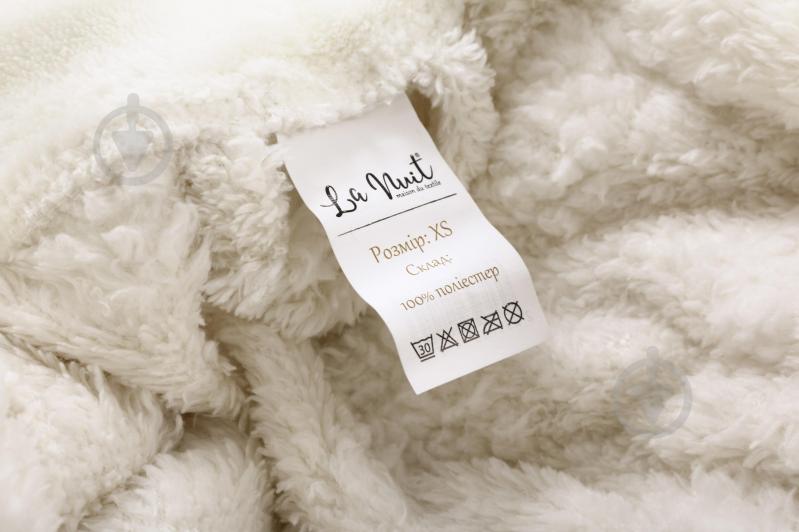 Набор La Nuit халат женский с капюшоном и носками Geneve р. L айвори - фото 8 Набор La Nuit халат женский с капюшоном и носками Geneve р. L айвори - фото 8