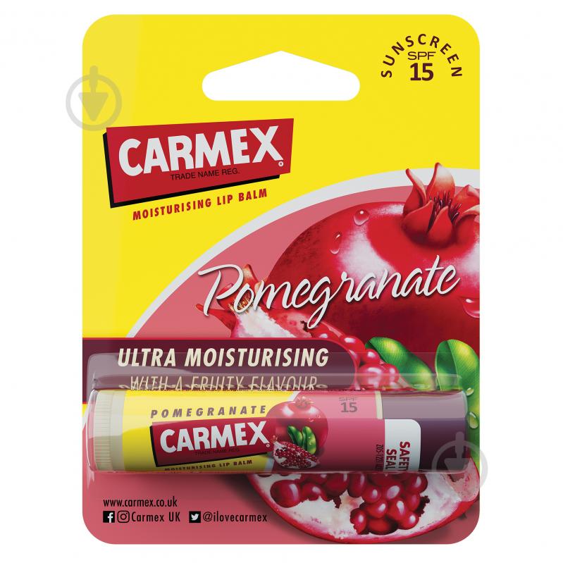 Бальзам для губ Carmex зі смаком граната 4,25 г - фото 1