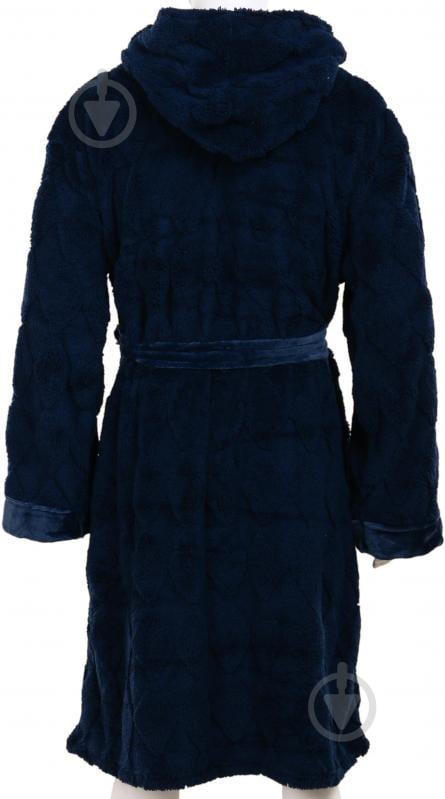 Халат чоловічий La Nuit з капюшоном Lyon р. L синій - фото 5