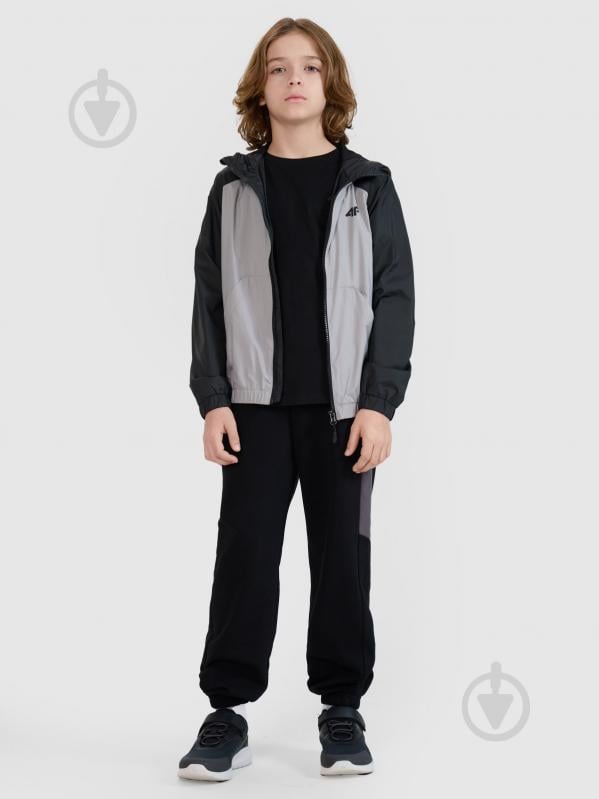 Куртка для мальчиков 4F JACKET M185 4FJWSS25TJACM185-25S р.140 серо-черная - фото 5