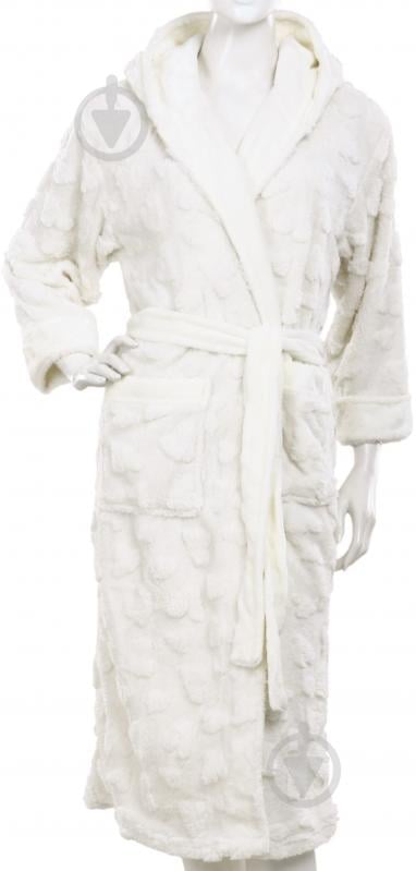 Набор La Nuit халат женский с капюшоном и носками Geneve р. XL айвори - фото 1 Набор La Nuit халат женский с капюшоном и носками Geneve р. XL айвори - фото 1