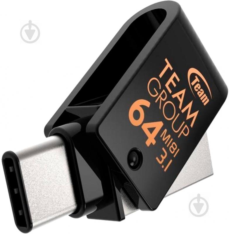 Флеш-пам'ять USB Team M181 64 ГБ USB Type-C black (TM181364GB01) - фото 2