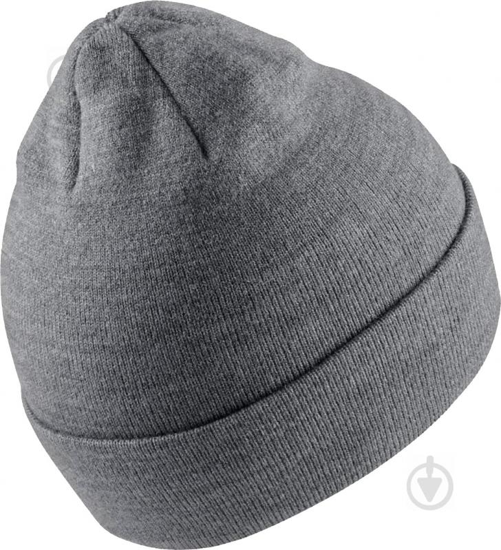 Шапка Nike Y Nk Beanie Metal Swoosh 825577-091 р.one size серый - фото 2