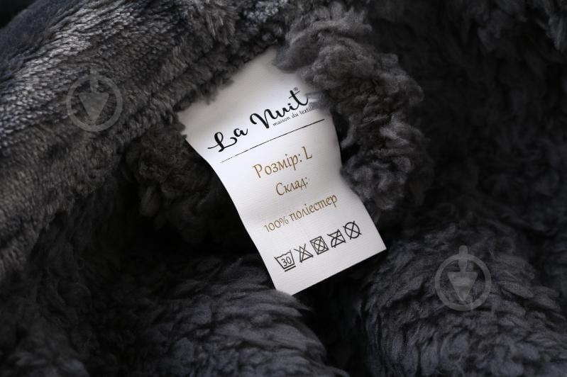 Набор La Nuit халат мужской с капюшоном и носками Bern р. XL серый - фото 8 Набор La Nuit халат мужской с капюшоном и носками Bern р. XL серый - фото 8