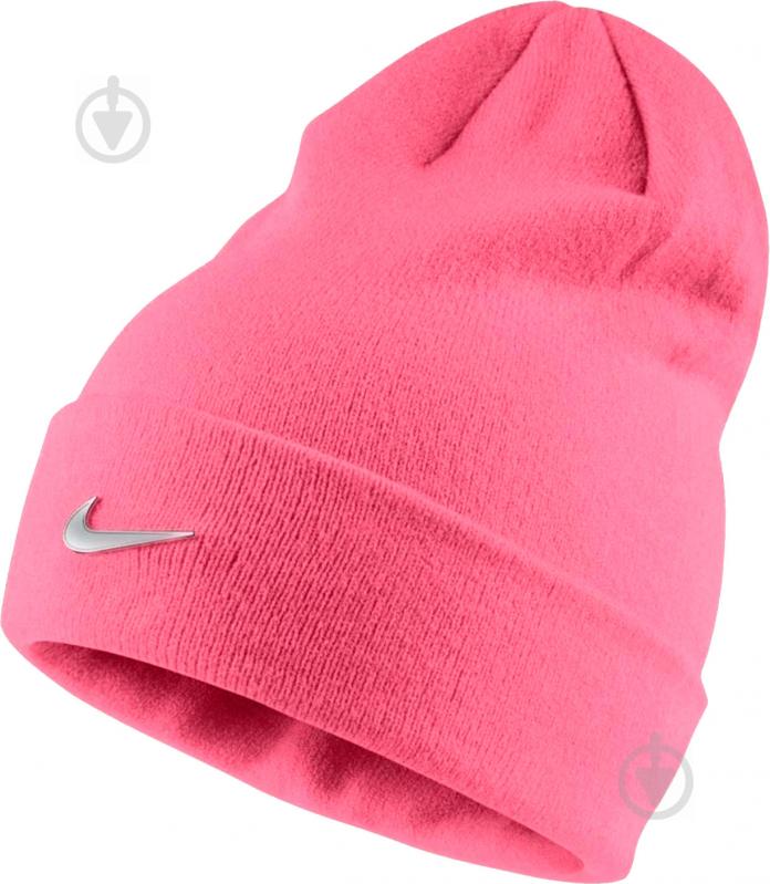 Шапка Nike Y Nk Beanie Metal Swoosh 825577-614 р.one size червоний - фото 1