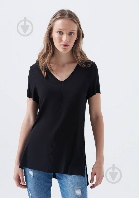 Футболка Mavi BASIC V NECK TOP 166775-900 р.M черный - фото 2