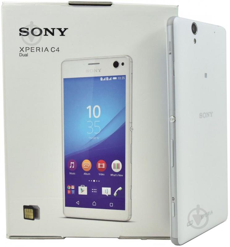 Смартфон Sony Xperia C4 E5333 Dual Sim 2/16GB white - фото 5