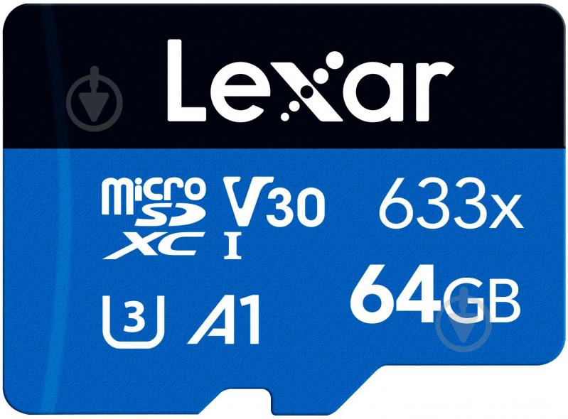 Карта пам'яті Lexar microSDXC 64 ГБ UHS-I (LMS0633064G-BNNNG ) - фото 1