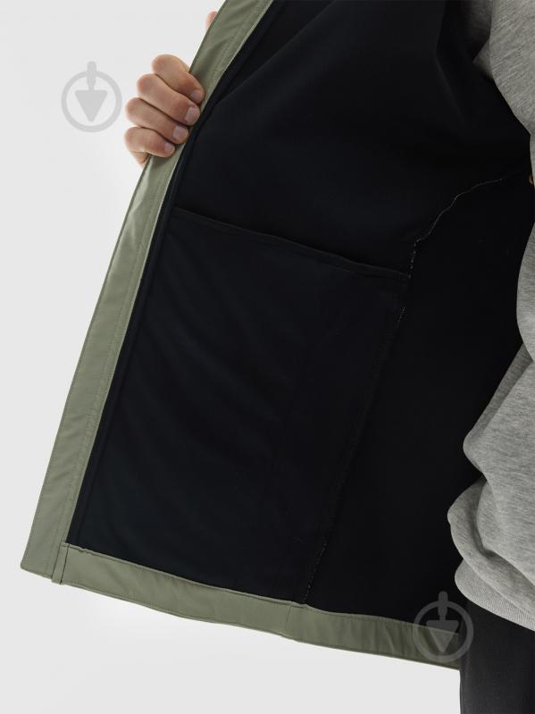 Вітрівка чоловіча демісезонна 4F SOFTSHELL JACKET M324 4FWSS25TSOFM324-44S р.2XL зелена - фото 6