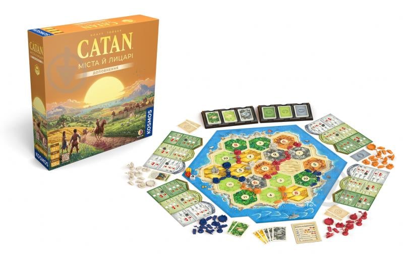 Гра настільна ROZUM CATAN: Міста й лицарі R104UA - фото 3 Гра настільна ROZUM CATAN: Міста й лицарі R104UA - фото 3