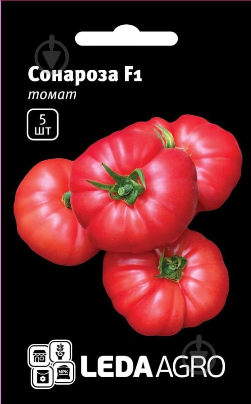 Насіння LedaAgro томат Сонароза F1 рожевий 5 шт. (4820119796870) - фото 1