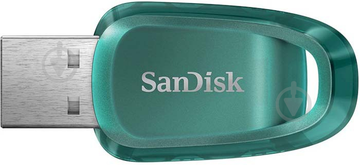 Флеш-память USB SanDisk Ultra Eco 64 ГБ USB 3.2 green (SDCZ96-064G-G46) - фото 3