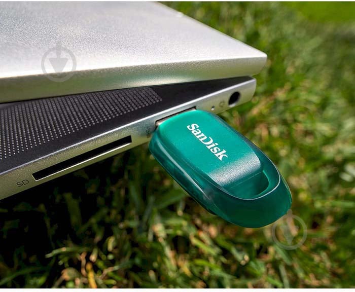 Флеш-память USB SanDisk Ultra Eco 64 ГБ USB 3.2 green (SDCZ96-064G-G46) - фото 5