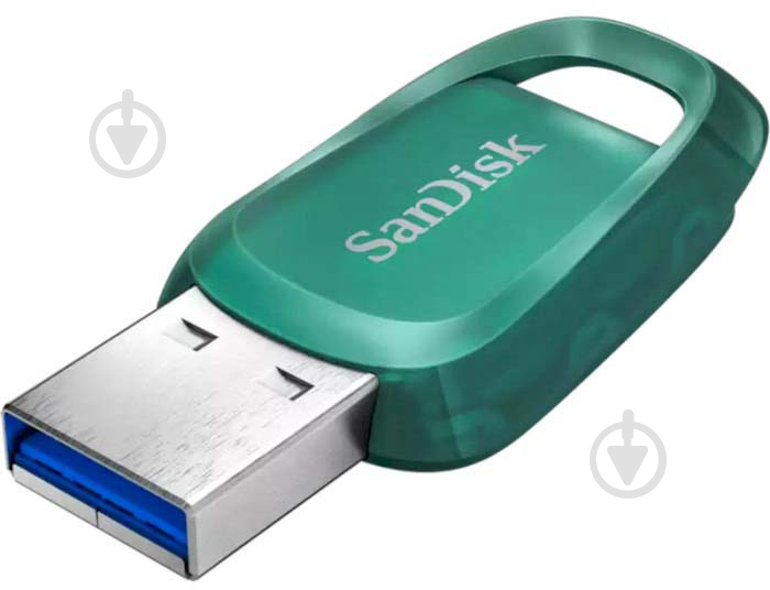 Флеш-память USB SanDisk Ultra Eco 64 ГБ USB 3.2 green (SDCZ96-064G-G46) - фото 1