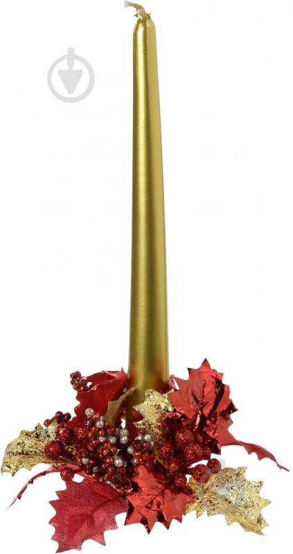 Подсвечник с листочками 81837-RD-15 - фото 2