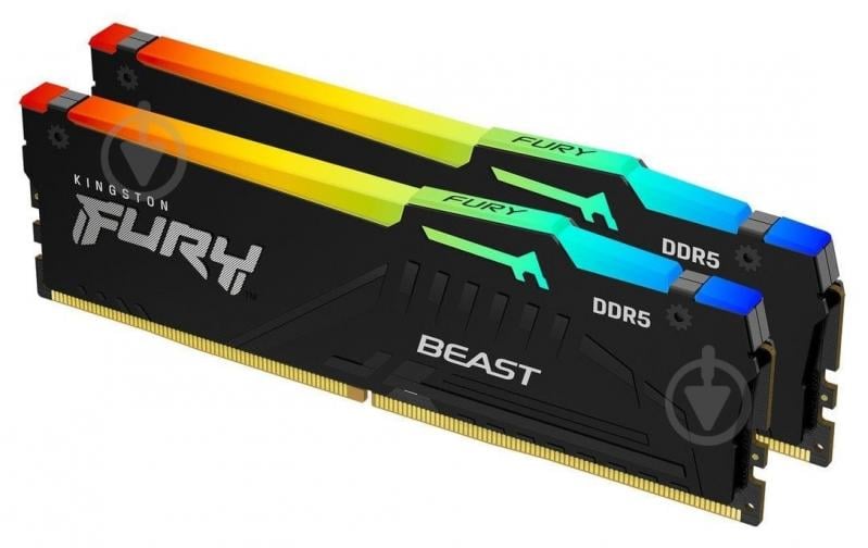 Оперативна пам'ять Kingston DDR5 SDRAM 64 GB (2x32GB) 5200 MHz (KF552C40BB2AK2-64) Fury Beast - фото 2 Оперативна пам'ять Kingston DDR5 SDRAM 64 GB (2x32GB) 5200 MHz (KF552C40BB2AK2-64) Fury Beast - фото 2