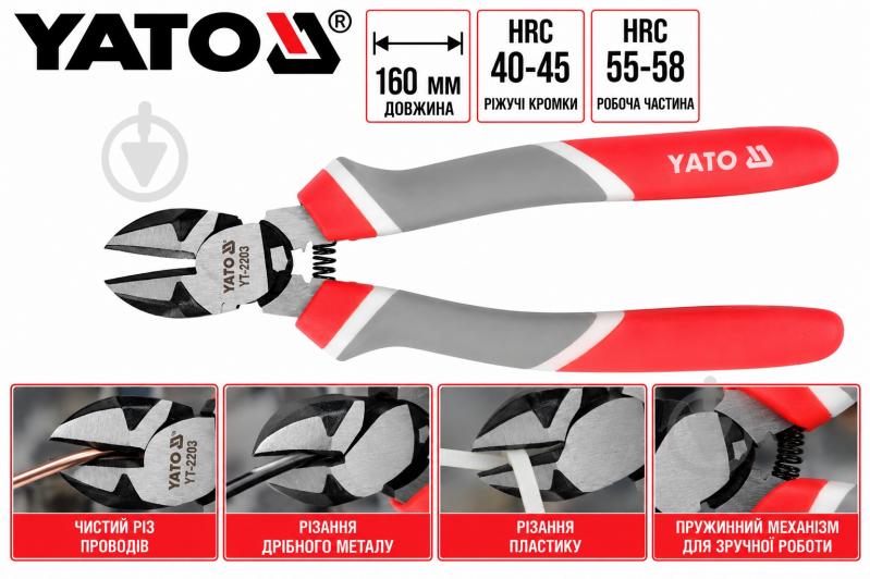 Бокорезы YATO 160 мм YT-20055 - фото 3