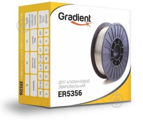 Дріт зварювальний алюмінієвий Gradient ER5356 AlMg5 0,8 мм 0,5 кг - фото 1