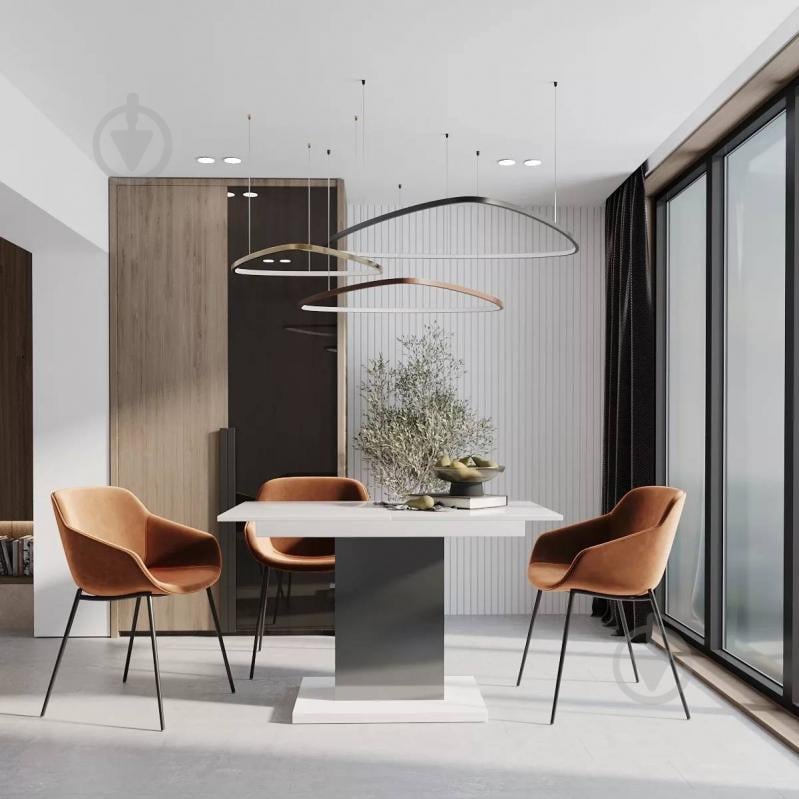 Стол-трансформер ART IN HEAD Каспер 1200(1600)x690x750мм белый/графит - фото 4 Стол-трансформер ART IN HEAD Каспер 1200(1600)x690x750мм белый/графит - фото 4