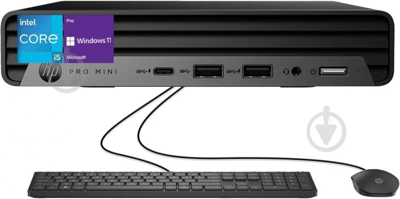 Неттоп HP Pro 400 G9 Mini (884V0EA) black - фото 2 Неттоп HP Pro 400 G9 Mini (884V0EA) black - фото 2