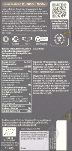 Чорний шоколад Original Beans Куско 100% органічний 70 г - фото 2 Чорний шоколад Original Beans Куско 100% органічний 70 г - фото 2