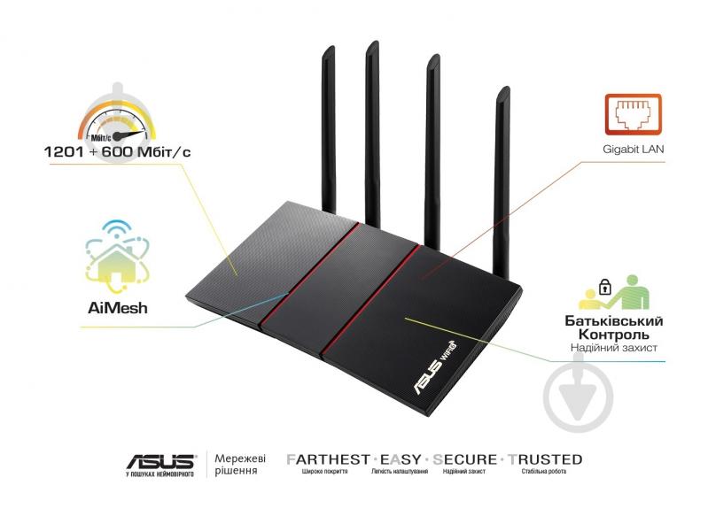 Маршрутизатор Asus RT-AX55 90IG06C0-BO3100 - фото 5 Маршрутизатор Asus RT-AX55 90IG06C0-BO3100 - фото 5