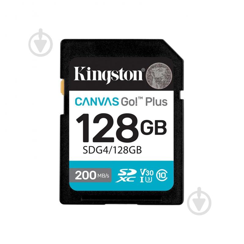 Карта памяти Kingston SDXC 128 ГБ Class 10 (SDG4/128GB ) Canvas Go! Plus - фото 1