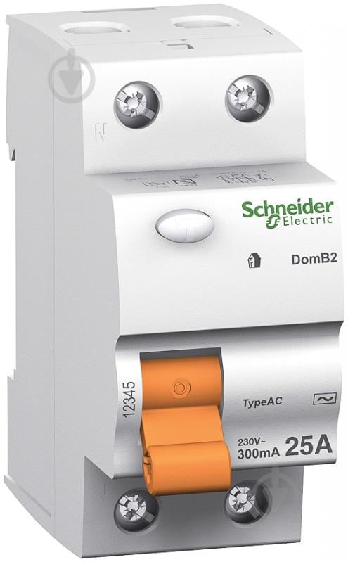 Дифференциальное реле Schneider Electric ВД63 25 A 30 мА 2P 11450 - фото 1