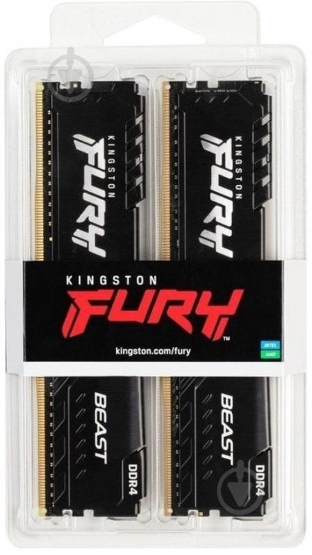 Оперативная память Kingston DDR4 SDRAM 32 GB (2x16GB) 3200 MHz (KF432C16BB1K2/32WP) Fury Beast - фото 5 Оперативная память Kingston DDR4 SDRAM 32 GB (2x16GB) 3200 MHz (KF432C16BB1K2/32WP) Fury Beast - фото 5