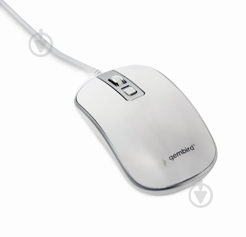 Мышка Gembird USB white (MUS-4B-06-WS) - фото 1