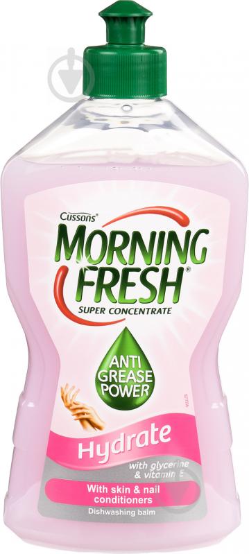 Засіб для ручного миття посуду Morning Fresh Hydrate Cуперконцентрат 0,45 л - фото 1