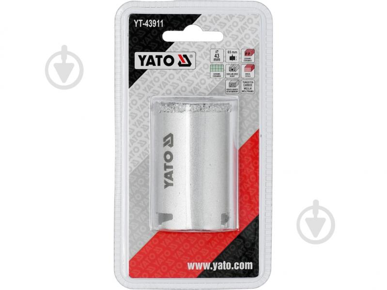 Сверло корончатое YATO 43 мм YT-43911 - фото 2