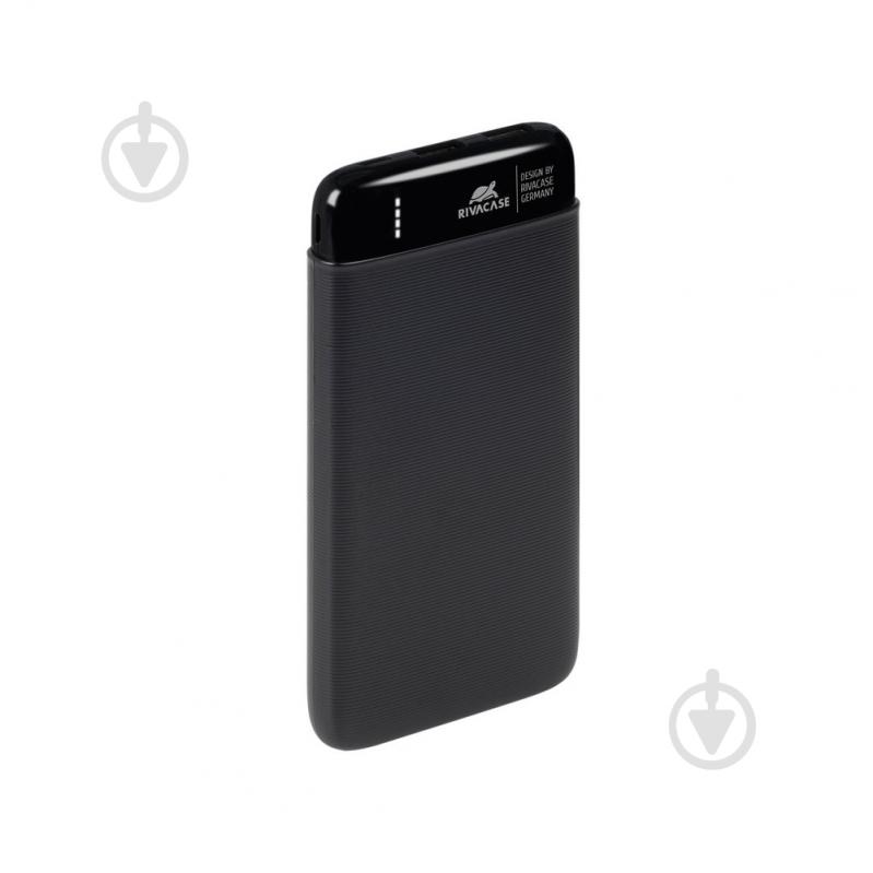 Повербанк RivaCase 10000 mAh black (RIVAPOWER VA2140) - фото 1