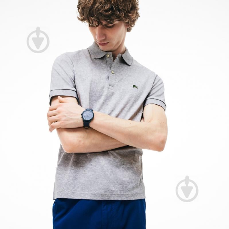 Поло Lacoste Men s S/S polo DH2050CCA р.6 серый - фото 4