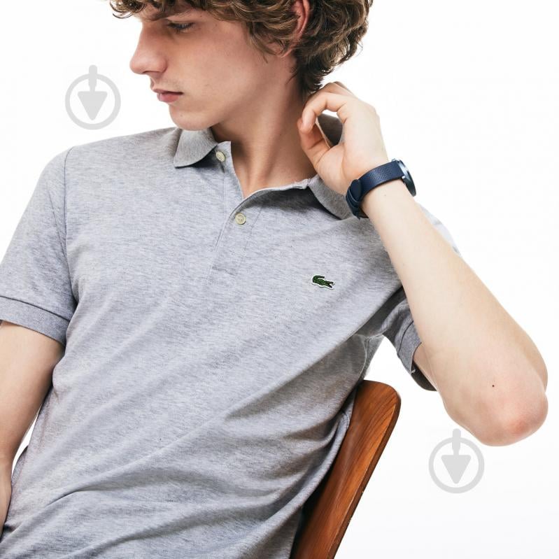 Поло Lacoste Men s S/S polo DH2050CCA р.7 сірий - фото 5