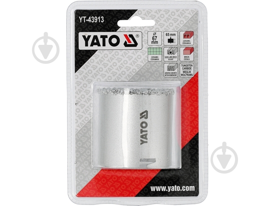 Сверло корончатое YATO 67 мм YT-43913 - фото 2