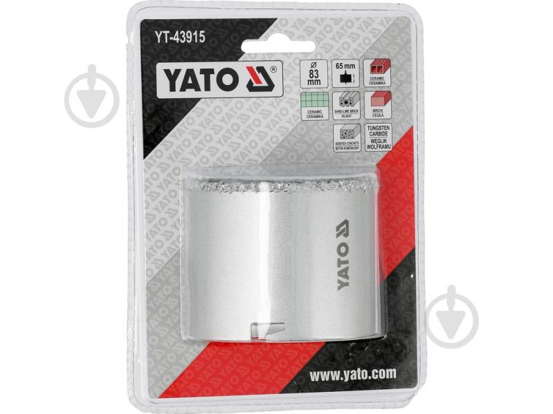 Сверло корончатое YATO 83 мм YT-43915 - фото 2 Сверло корончатое YATO 83 мм YT-43915 - фото 2